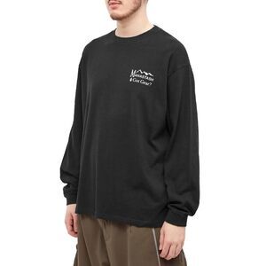 Manastash Mens Long Sleeve Hemp Camper T-Shirt Medium Black - NWT